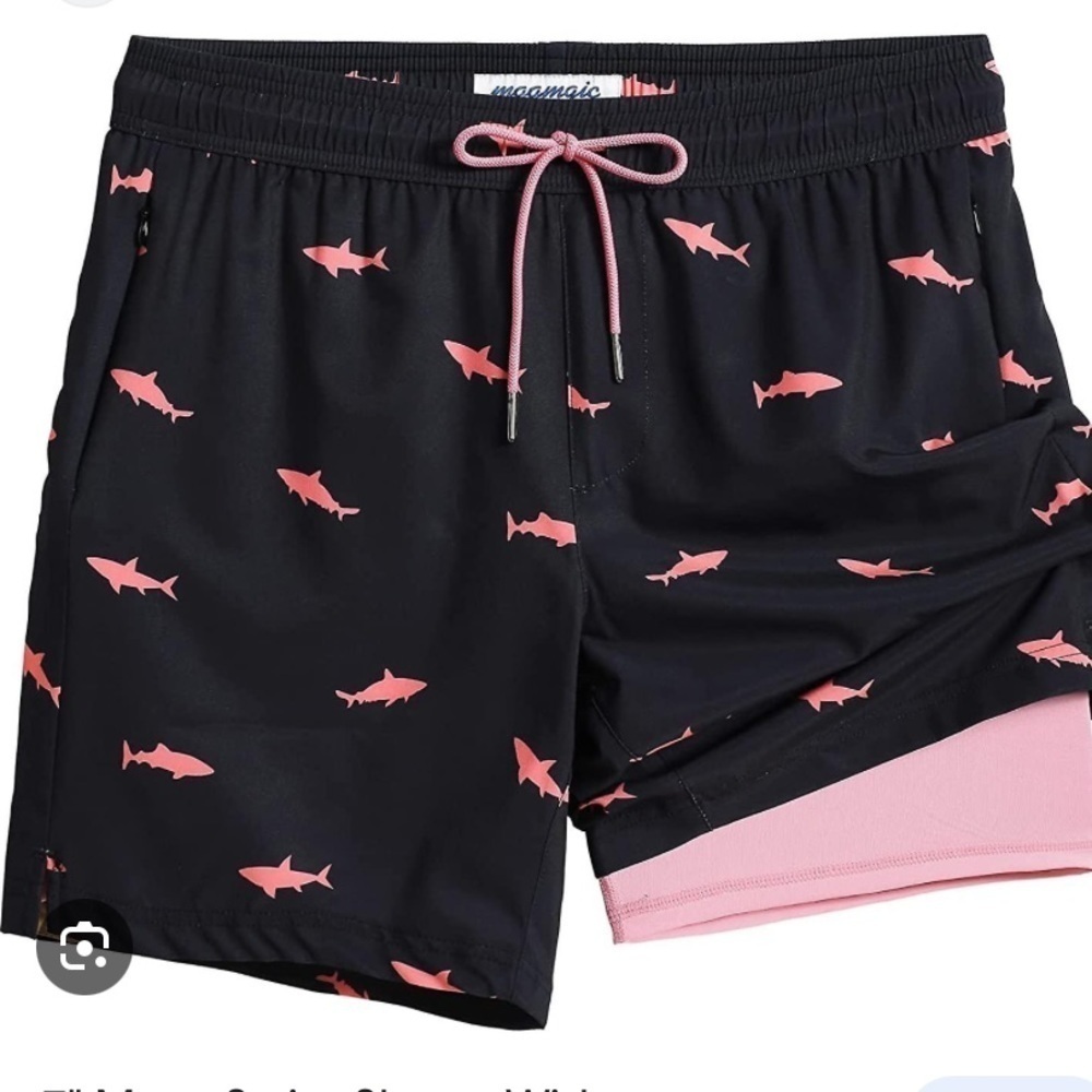 MaaMgic mens swim trunk sharks